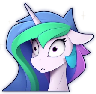 Sticker 😳 Celestia emotions (Yakovlev-vad)