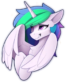 Sticker 😊 Celestia emotions (Yakovlev-vad)