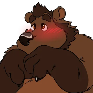 Sticker 😳 Rundas 🐻