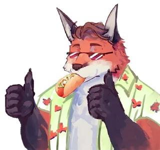 Sticker 👍 Hell nah, furry