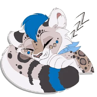 Sticker 😴 Tailz SnowMew