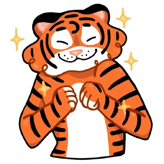 Sticker 😊 Тигриные настроения