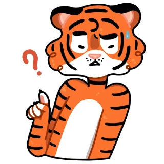 Sticker 🤔 Тигриные настроения