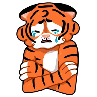 Sticker 😭 Тигриные настроения