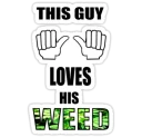 Sticker 🌴 Weed