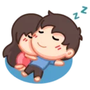 Sticker 😴 🤡 MY LUV 👫 ~by @RoTeY 🤡