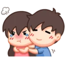 Sticker ☹️ 🤡 MY LUV 👫 ~by @RoTeY 🤡