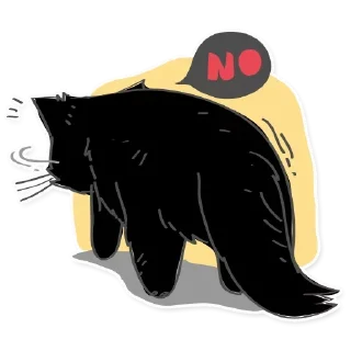 Sticker 😿 Black Cat