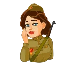 Video sticker 😂 Red Army Girl