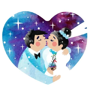 Sticker 👰 love_story@tokoyami