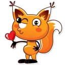 Sticker 😘 Ticky the Fox