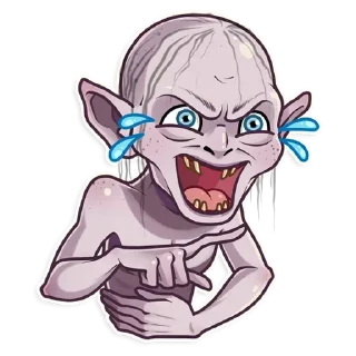 Sticker 😂 Gollum (@dailystkrbot)