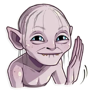 Sticker 👋 Gollum (@dailystkrbot)