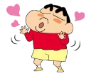 Sticker 😘 Shin Chan