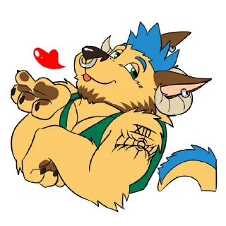 Sticker 😘 Rufus Rooskram by Ligoni_EXE