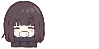 Sticker 😁 Menhera-chan. Emoji :: @line_stickers