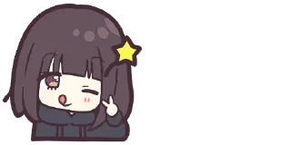 Sticker 😋 Menhera-chan. Emoji :: @line_stickers