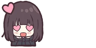 Sticker 😍 Menhera-chan. Emoji :: @line_stickers