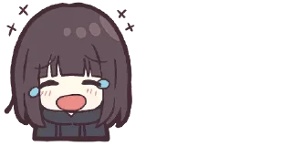 Sticker 😂 Menhera-chan. Emoji :: @line_stickers