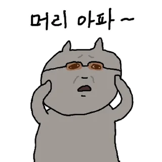 Video sticker 💬 색안경 낀 고양이 3 By @KakaoEmoticon