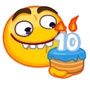 Video sticker 🎂 🎂 10 Years of Telegram