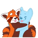 Sticker 🤗 Red Panda Stickers by Pulex