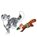 Sticker 🥒 Red Panda Stickers by Pulex