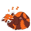 Sticker 💤 Red Panda Stickers by Pulex