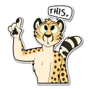 Video sticker ☝ Cheetah