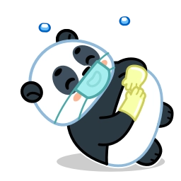 Sticker 😂 Panda Emic