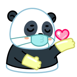 Sticker 😘 Panda Emic