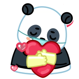 Sticker ❤️ Panda Emic