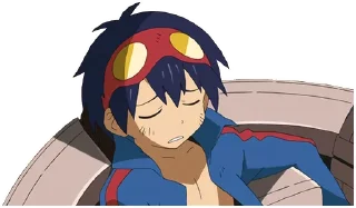 Sticker 😔 Tengen Toppa Gurren Lagann Part 1