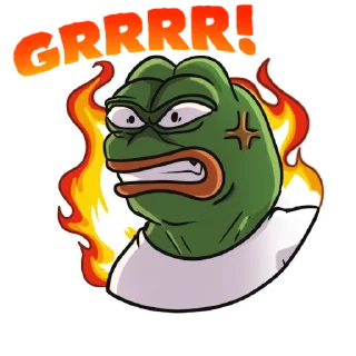 Sticker 😡 Pepe