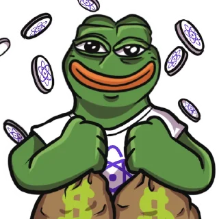 Sticker 🤑 Pepe