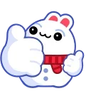 Video sticker 👍 Snow Babbit