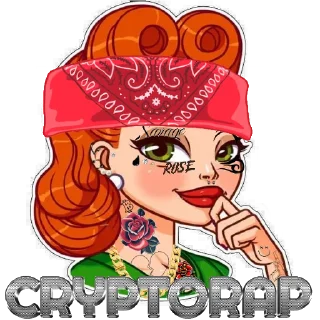 Sticker 👩‍🦰 CryptoRap