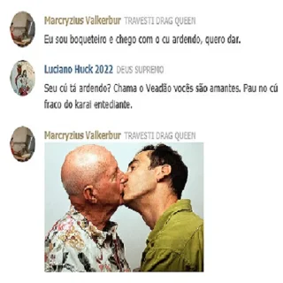 Sticker 👨‍❤️‍💋‍👨 Macryzius Baiano Boqueteiro