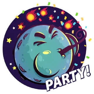 Sticker 🥳 Moony Loony