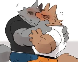 Video sticker 💋 Hyaku a couple of dogs :: @fStikBot