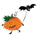 Sticker 🚶 Halloween Pumpkins