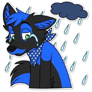 Sticker 🌧 Dexter the police wolfo