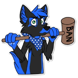 Sticker 🔨 Dexter the police wolfo