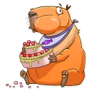 Sticker 🍰 Mr. Capybara