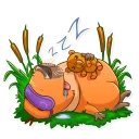 Sticker 😴 Mr. Capybara