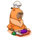 Sticker 🍆 Mr. Capybara