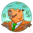 Sticker 🤑 Mr. Capybara