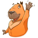 Sticker 👋 Mr. Capybara