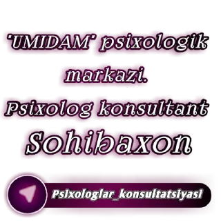 Sticker 🙋‍♀️ Psixolog konsultant Sohibaxon