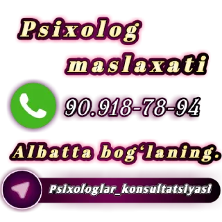 Video sticker ☎ Psixolog konsultant Sohibaxon